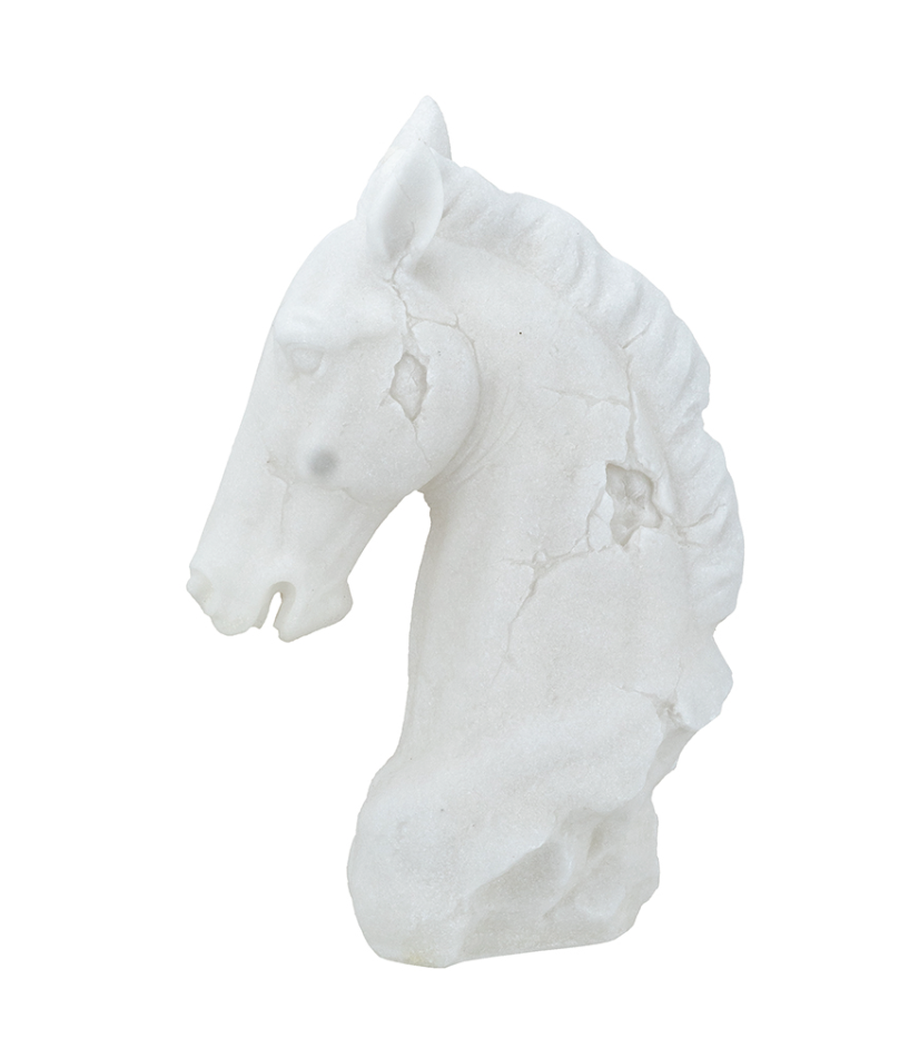Horse Head Sculpture 15.6"h