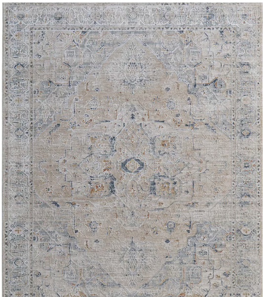 Pasha Beige/Blue #2  2'x3'