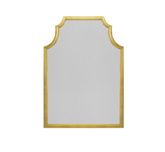 Pagoda MIrror in Gold Leaf 30x40"h
