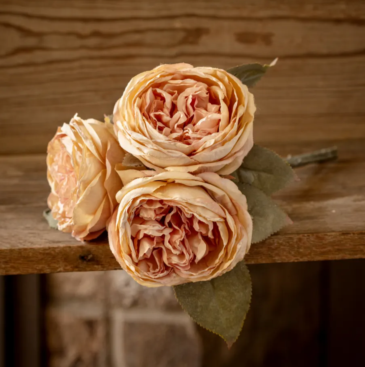 English Rose Bouquet Blush 12"