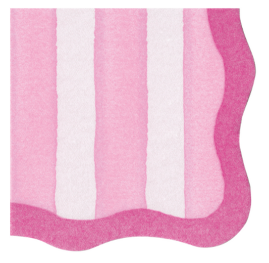 Cafe Strip Scallop Cocktail Napkin