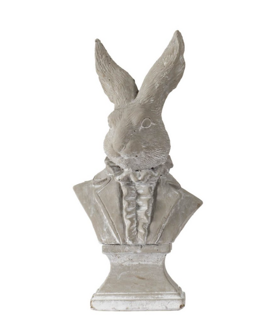 Rabbit Bust Accent 11.4"h
