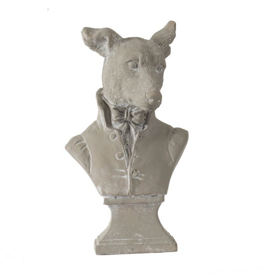 Dog Bust Accent 10.4"h
