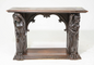 French Carved Oak Console 47x16x34.5"h