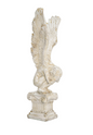 Distressed Angel Statue 12.6x11.8x37.6"h