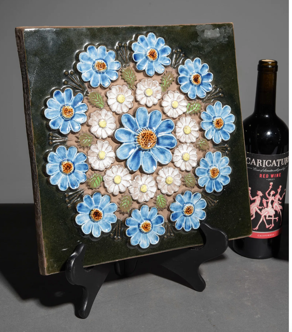 Asst. Jie. Gantofta Floral Ceramic Wall Plaques