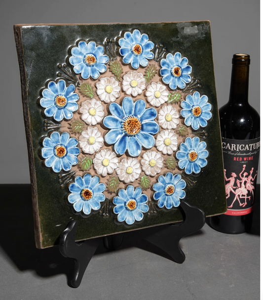 Asst. Jie. Gantofta Floral Ceramic Wall Plaques