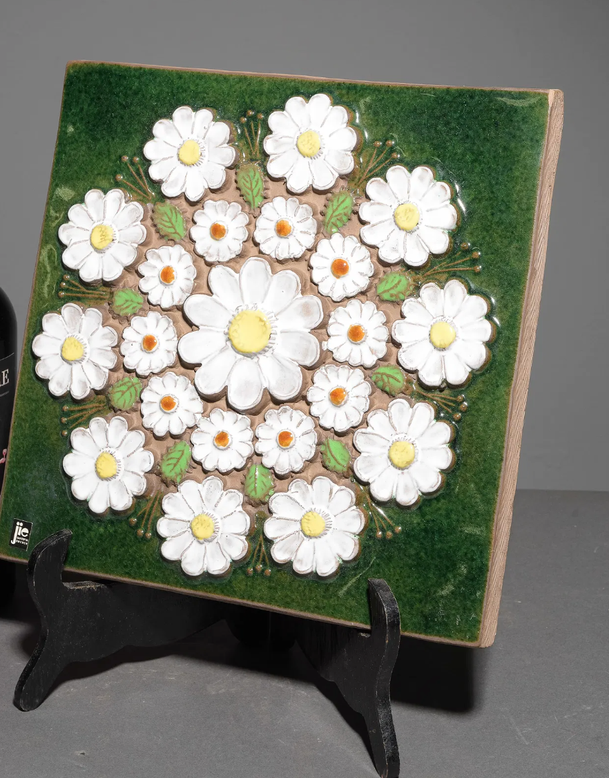 Asst. Jie. Gantofta Floral Ceramic Wall Plaques