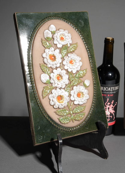 Asst. Jie. Gantofta Floral Ceramic Wall Plaques