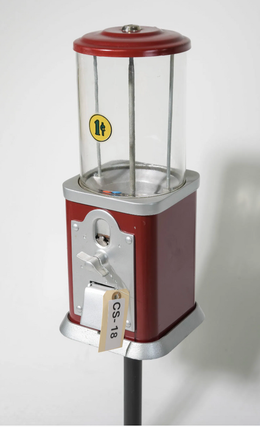 Vintage Candy Dispenser 12x12x43.5"h