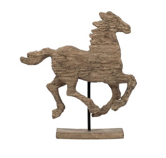 Spirited Horse Accent 14x3x14.5"h