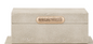 Gray Faux Leather Box 8.5x5x3.5"h
