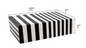Black & White Lidded Box 10x7x3"h