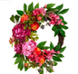 25" Mixed Pink Floral Wreath