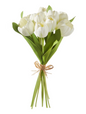 15" Real Touch White Tulip bundle