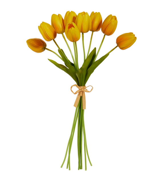 15" Real Touch Yellow Tulip Bundle