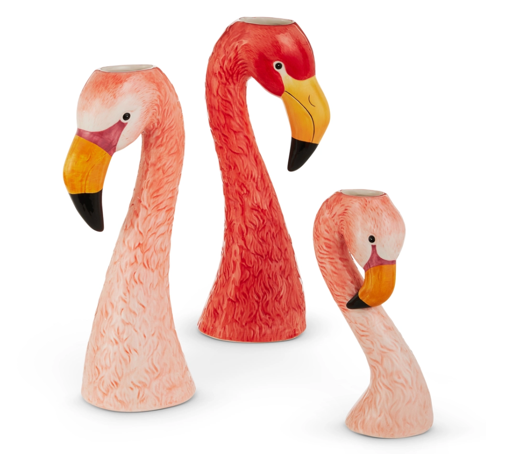 Flamingo Head Vase