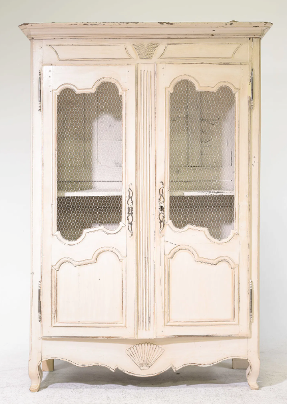 French Louis XV Style Cupboard 56.5x20x81.5"h