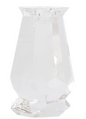 Faceted Candleholder Short 6.5"h