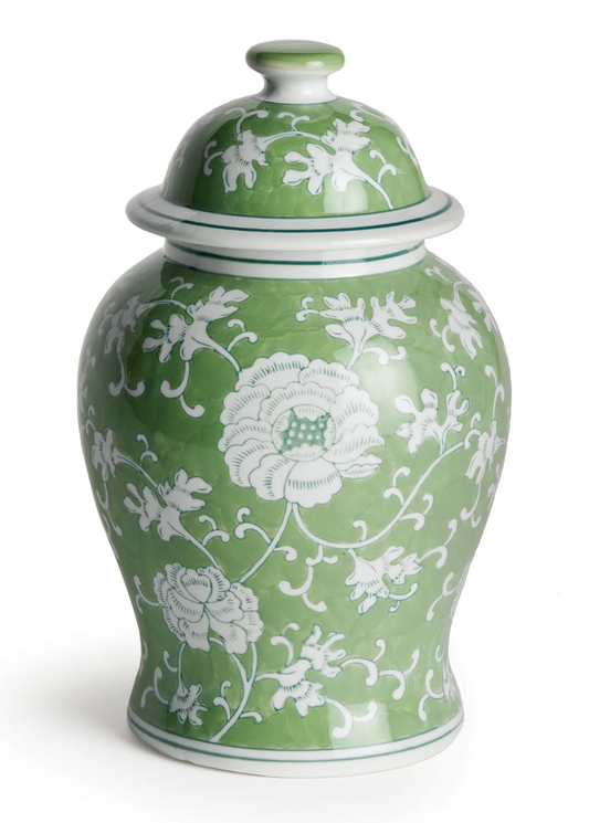 Imperial Lotus Lidded Ginger Jar 14"h