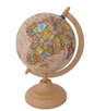 Enameled Globe on Metal Stand 11"h