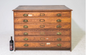 Brit Oak 6 Drawer Map / Blueprint Chest - 47.5x33x34.5"h