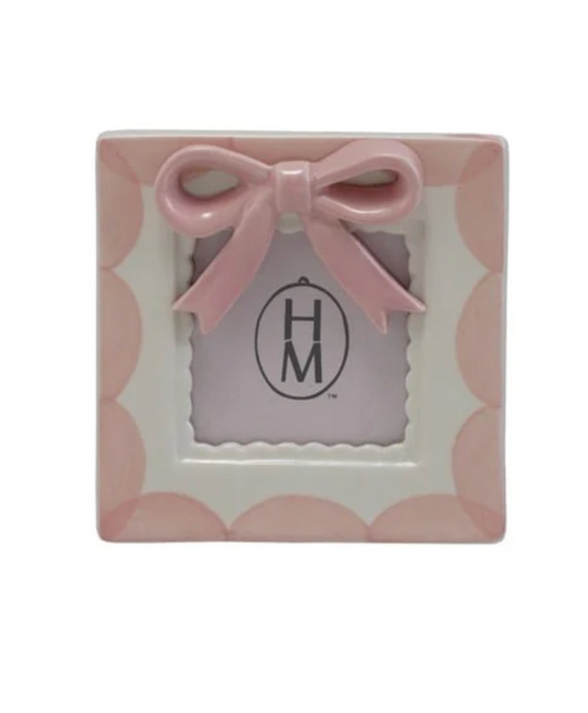 Resin Bow Photo Frame 4.5"