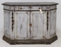 Italian Antique Buffet / Sideboard with Cornered Sides 63x28x42"h