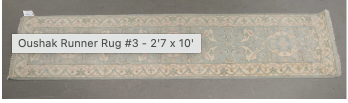 Oushak Runner 2'7"x10'