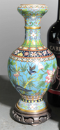 Cloisonne Vase 10"h