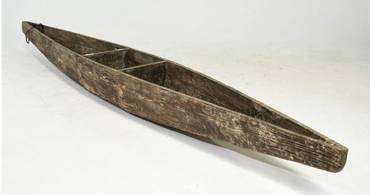 Painted Decorative Canoe 12'6"x17"x12"h