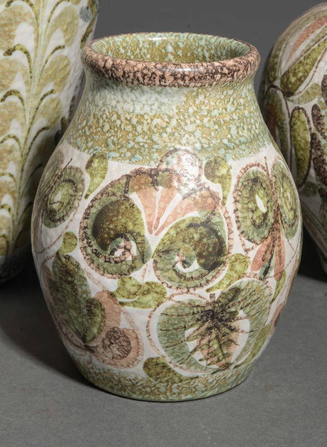 Denby Hand Decorated Stoneware Vases Asst.