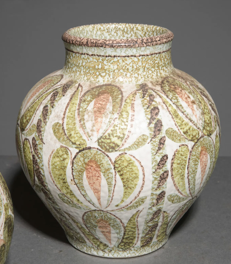 Denby Hand Decorated Stoneware Vases Asst.