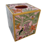 Paradise Garden Lacquer Tissue Box 5.75"h