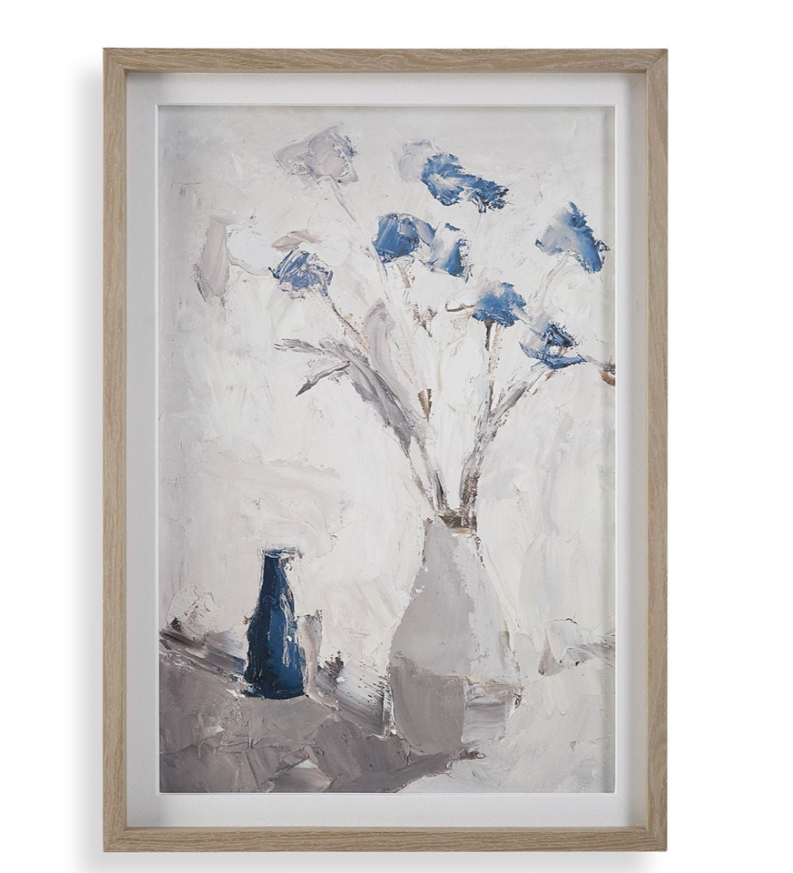 Blue Flowers in Vase Print 29x41"h