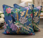 GP & J Baker “Hydrangea Bird” Indigo PAIR 22x22"