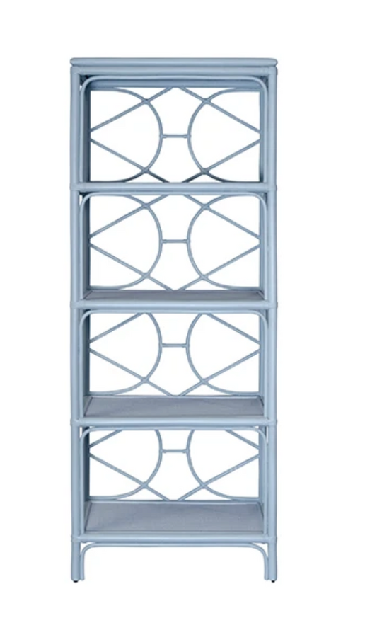 Danielle Etagere in Languid Blue 31x18x82"h