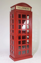 Brit. Phone Booth/Wine Cabinet 31x18x79.5"h