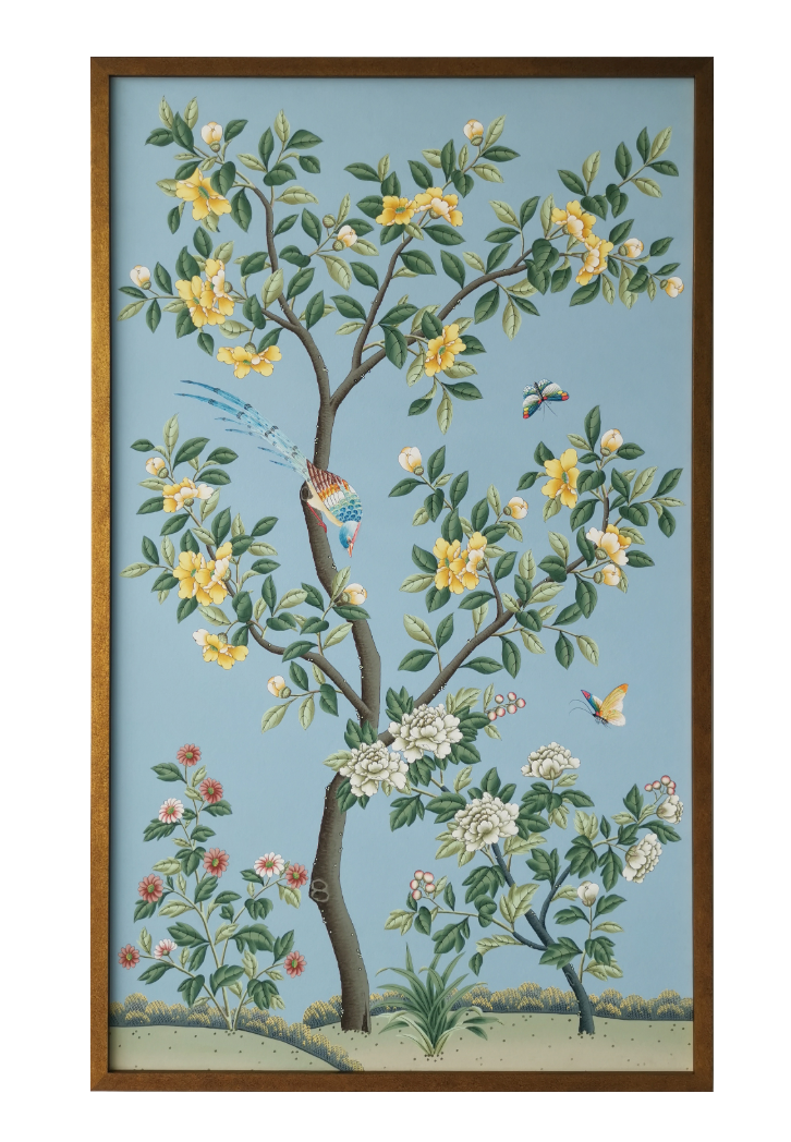 Sky Clearing Hand Painted Panels 37.75x63.75