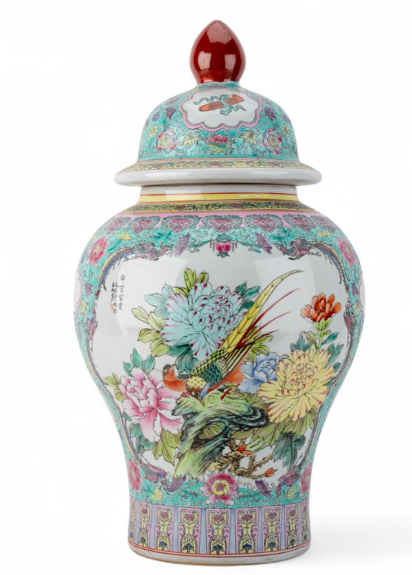 Warrior Jar Colorful Flower 24.5"h