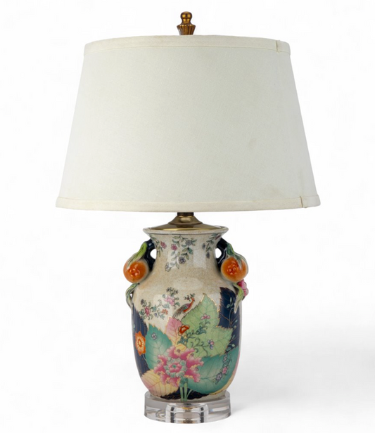 Tobacco Leaf Lamp Acrylic Base 19.5"h