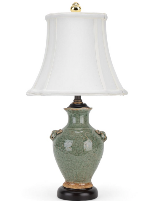 Green Vase Lamp 19"h