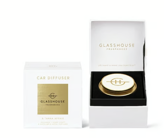 Gold Car Diffuser Kit w/ 1 scent disc