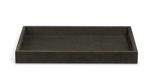 St. Tropez Tray Seal Brown 20x14x2"h