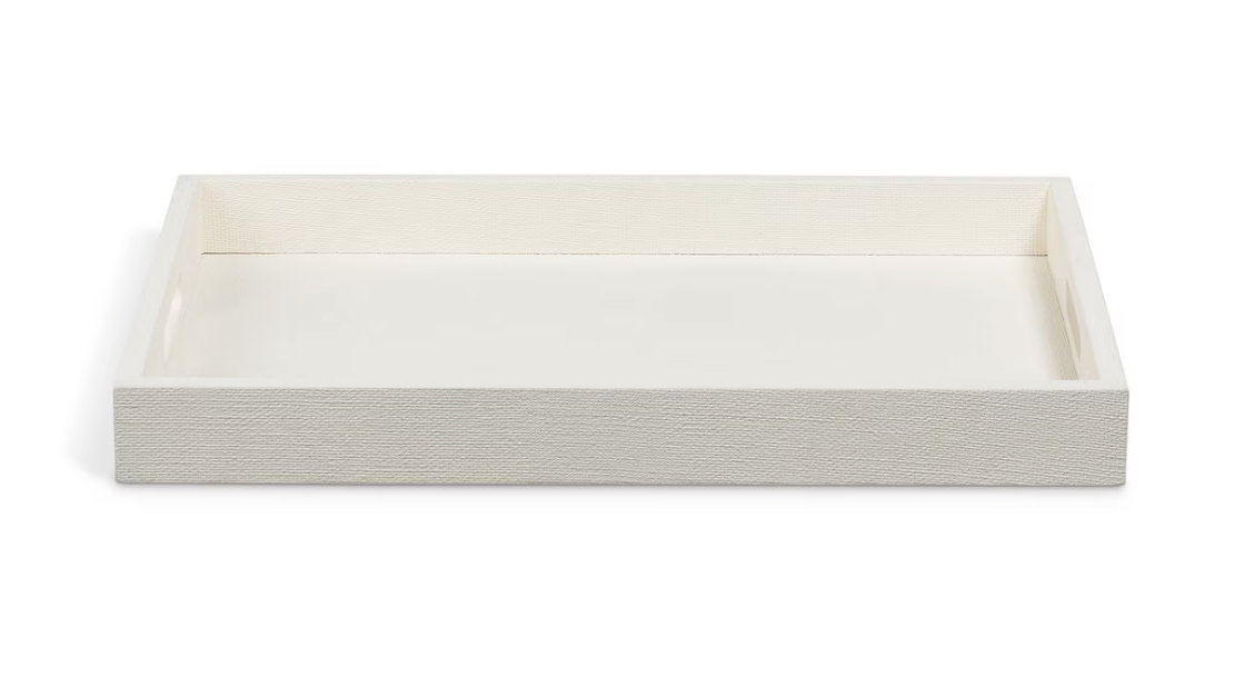 St. Tropez Tray Silk Linen 20x14x2"h