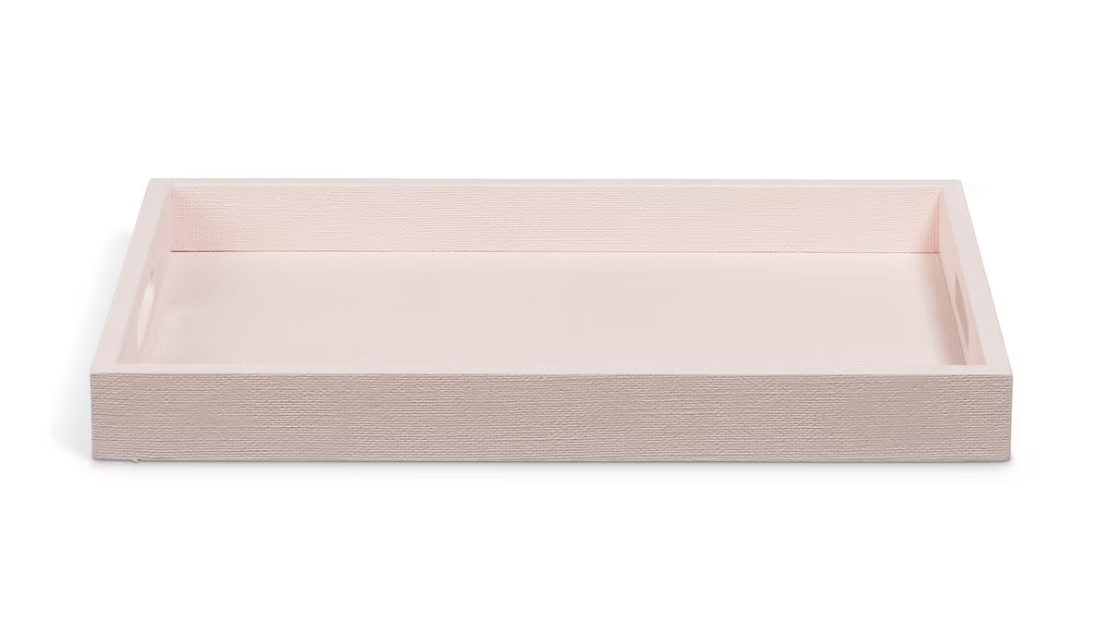 St. Tropez Tray Blush Pearl 20x14x2"h