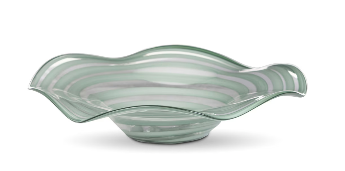 Sea Mist Glass Plate 16x16x3.15"h