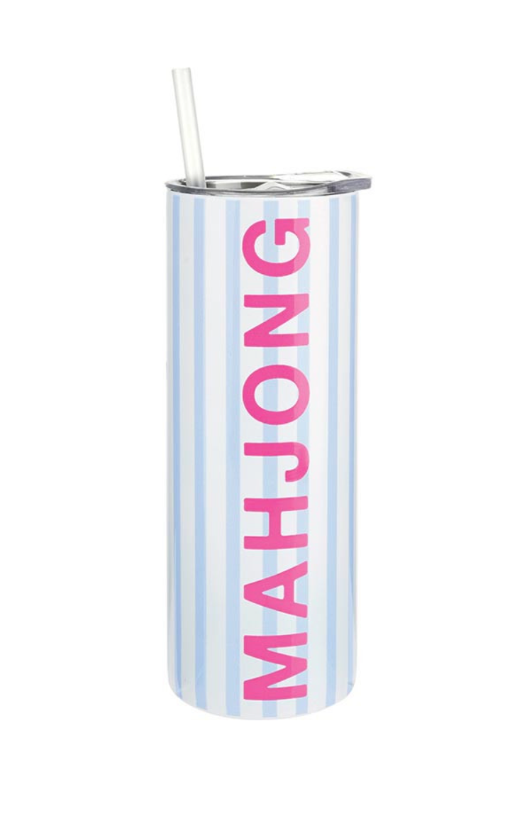 Mahjong Skinny Tumbler 16oz
