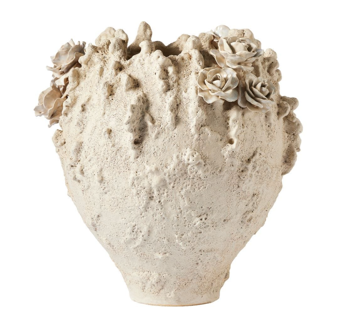 Lava Rose Vase 14x14x18"h
