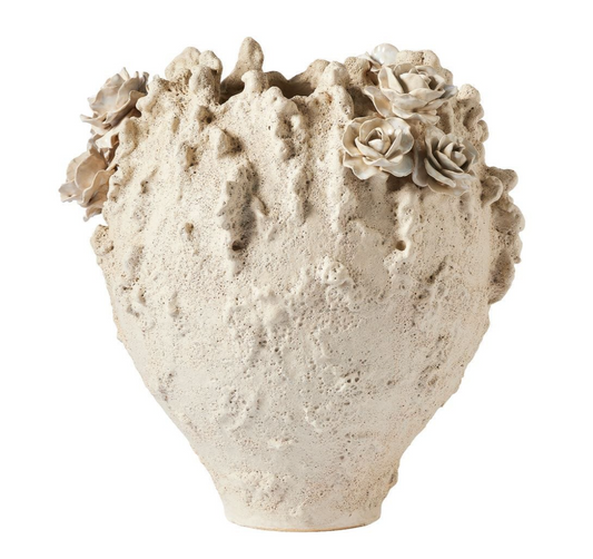 Lava Rose Vase 14x14x18"h
